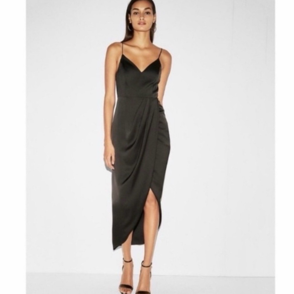 Express Asymmetrical Black Dress